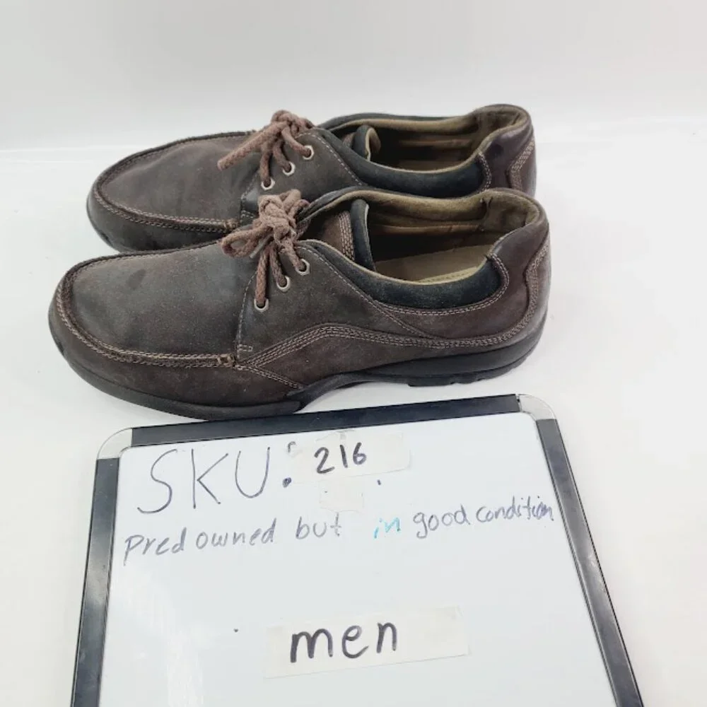Timberland Men's Dark Rust‎ Brown Smart Leather Lace Up Oxford Shoes Size 12M